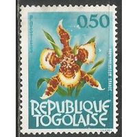 Республика Того. Цветы. Орхидеи. 1964г. Mi#385.