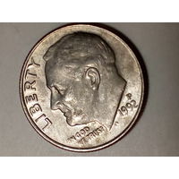 10 центов США 1992 P год