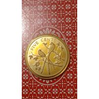 Белиз 5 центов 1974