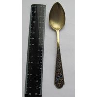 Все лоты с рубля.Ложка,серебро 875 пр.,эмали,СССР,21грамм
