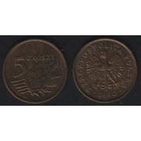 Польша y278 5 грош 1990 год (mw) (_alb2