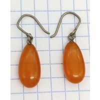 Серьги. Янтарь.