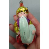 Ёлочная игрушка, стекло, Черномор, старик хотабыч