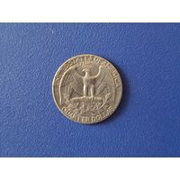 США 25 центов (1/4 доллара, квотер) 1974 года