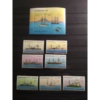 Никарагуа 1990 г. Корабли.