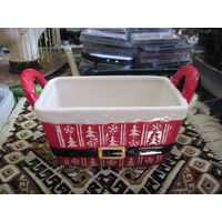 Корзинка фарфоровая 12х22х11 см.