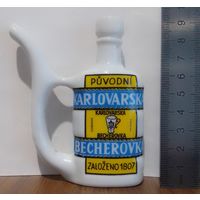 Керамическая поилка чашечка 'ЛЕЙКА' марочная BECHEROVKA  Бехеровка