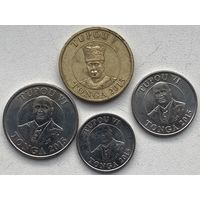 Тонга 10, 20, 50 сенити, 1 паанга 2015 г. Набор 4 монеты