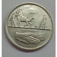 5 франков Швейцария 1939г Выставка в Цюрихе