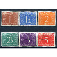Нидерландские Антильские острова - 1950г. - цифры - 6 марок - гашёные. #3-WB-97-A-1