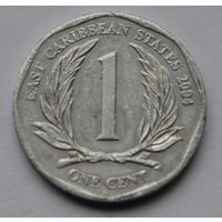 Восточные Карибы, 1 цент 2004 г.
