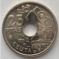 Испания 25 песет 1998 г. Сеута