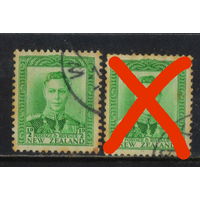 GB Доминион Новая Зеландия 1938 GVI Стандарт #236