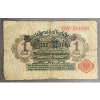 Банкнота 1 марка 1914 год. Германская империя.