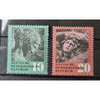 Германия, ГДР 1958 г. Mi.667-668 MNH** полная серия