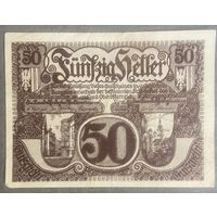 Нотгельд Австрия Линс, 50 геллеров 1920 год