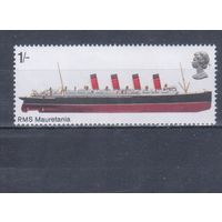[1112] Великобритания 1969. Корабль. Концовка серии. MNH 2