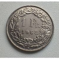 Швейцария 1 франк, 1968  1-4-8