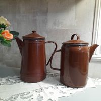 Чайник,кофейник,эмалированные, 50-х. СССР