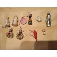 Ёлочные игрушки СССР набор Малютка 10 штук ЛОТОМ