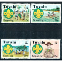 Тувалу - 1977г. - скауты - 4 марки - полная серия, MNH [Mi 50-53]. #3-WB-Z-1-20