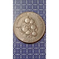 Куба 1 песо 1982 ФАО цитрусы