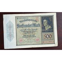 1922 год Германия 500 марок