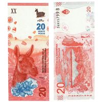Аргентина 20 песо образца 2017 года UNC p361(1) серия B