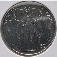 Ватикан 50 лир 1968 г. В холдере