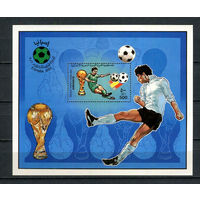 Ливия (Джамахирия) - 1982 - Чемпионат мира по футболу - [Mi. bl. 61A] - 1 блок. MNH.  (Лот 84Gz)-T4P39