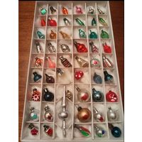 Лот ёлочных игрушек Малютки, в коробке,52 шт. Распродажа коллекции!