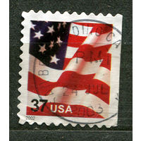 Государственный флаг. 2002. США. Полная серия 1 марка