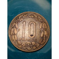 10 франков Камерун 1961 год.