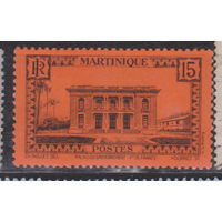 Французские колонии Дворец губернатора архитектура Мартиника 1942 год лот 6 ЧИСТАЯ