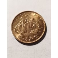 Великобритания 1/2 пенни 1967