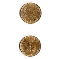 5 сантимов Франция 1978 год