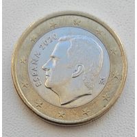 Испания 1 евро, 2020_ KM# 1327