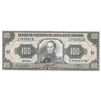 Эквадор 100 эскудо образца 1994 года UNC p123Ac(2)