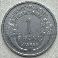 Монеты. Европа. Франция 1 франк 1959 г.