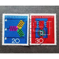 Марки Германия 1966 год Наука и техника