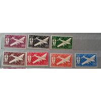 Французские колонии 1942 Французская Экваториальная Африка** Свободная Франция. Омнибус** Полная серия без наклеек и их следов