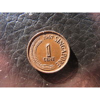 Сингапур.1 цент.1967.С 20 копеек. Распродажа коллекции. Смотрите другие лоты.