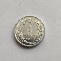 Турция 1 лира, 1987