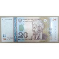20 сомони 2018 года - Таджикистан - UNC