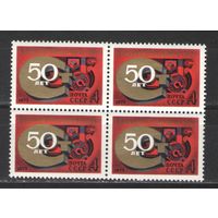 Марки СССР. 1975гг. "50 лет стандартизации в СССР" (кварта)