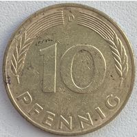 Германия 10 пфеннигов 1978 г. D
