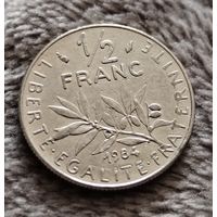 1/2 франка 1984 Франция
