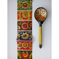 Ложка. Дерево. Лак. Ручная роспись