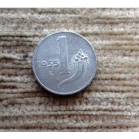 Werty71 Италия 1 лира 1955 Весы Рог изобилия
