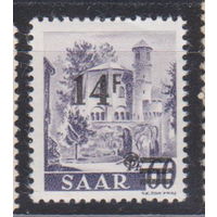 Архитектура Саар 1947 год лот 10  ЧИСТАЯ  С НАДПЕЧАТКОЙ